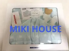 新品未使用⭐︎ MIKI HOUSE バスポンチョ 水色 水玉模様のサムネイル