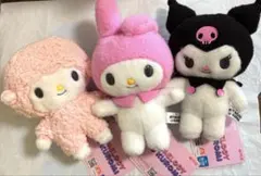 マイメロディ＆クロミ　ぬいぐるみ　マイメロ　クロミ　ピアノ 3種セット　②