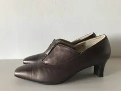 新古品◎日本製 GINZA YOSHINOYA 銀座ヨシノヤ パンプス 21.5