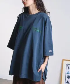 ROSE BUD ×Champion BIG TEE ネイビーのサムネイル
