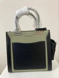 Samantha Vega サマンサベガ ハンドバッグ カーキ/ブラック