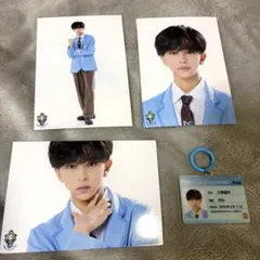 EBiDAN 生写真 3枚セット ICEx 八神遼介 学生証風キーホルダー