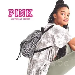 新品＊ヴィクトリアシークレットPINK＊ミニバックパック＊ブラックペイズリーのサムネイル