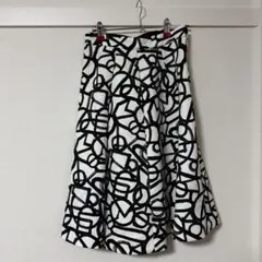 ENFOLD 幾何学柄　膝丈スカートのサムネイル