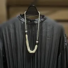 パールビーズ ネックレスとブレスレット セット