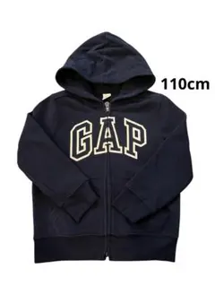 【GAP】ネイビー フロントジッパーパーカー110cm