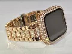 r★アップルウォッチ　ステンレスベルト キラキラ　Apple Watchバンド