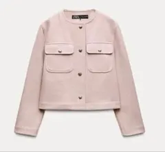 【値下げ】Zara ゴールドボタンクロップドジャケット