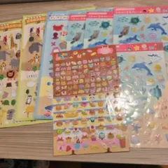 かわいい動物と海のシール8点セット