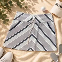 adidas GOLF インナーパンツ付 スカート ストライプ L/Gのサムネイル