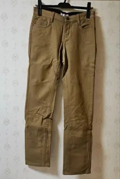 美品　チノパン　あったかい　起毛　薄茶色　ストレート