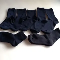 #黒クルーソックス ７足セット☆サイズ23~24.5cm