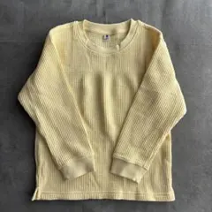 UNIQLO ワッフル生地 長袖カットソー 110
