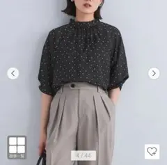 2024年green label relaxingドットシャツ