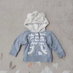 トレーナー/フード付き/グレー