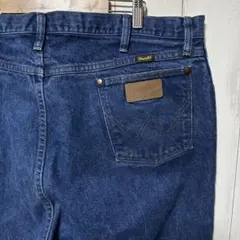ラングラー 濃紺 USA製生地 ジーンズ デニム パンツ 13MWZ W44