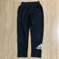 アディダス　長ズボン　黒　150センチ　裏起毛