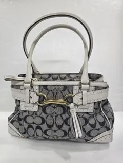 MT823　コーチ　COACH　ハンドバッグ　デニム　シグネチャー