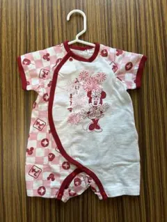 【新品タグ付き】ミニーマウス 甚平 ロンパース 60cm