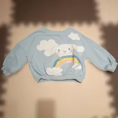 【美品】H&M シナモロールトレーナー 90　サンリオ　シナモン　薄手