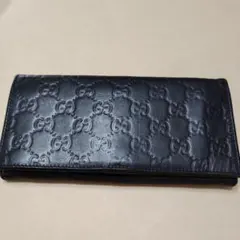 GUCCI メンズ長財布　GGロゴ　ブラックのサムネイル
