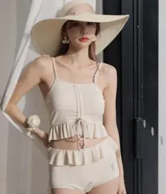 レディース水着 ビスチェフリルビキニ