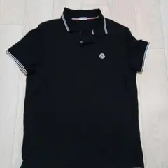 MONCLER 黒 ポロシャツ 半袖