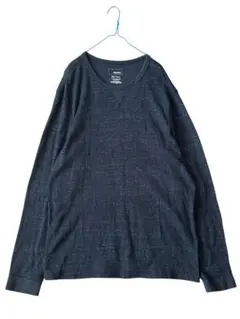 【SONOMA】ダークグレー Vネック 長袖 2XLサイズ 古着　海外