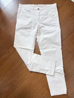 PT01 トラウザーズ アイボリー worn out　elegance 36