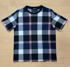 BLACK LABEL チェック柄 半袖Tシャツ