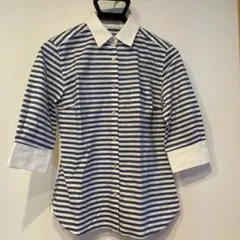 ギルドプライム  シャツ ボーダー 七分丈袖のサムネイル