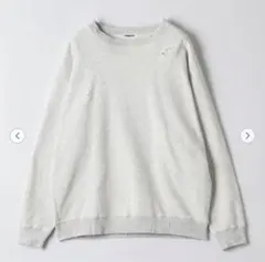 monkey time フレンチテリー ディストレスド クルーネック スウェット