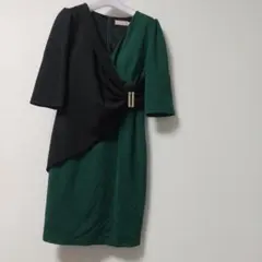 Sobre XL グリーン・ブラック ナイトドレス