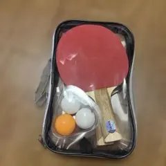 卓球ラケットセット（赤・黒）