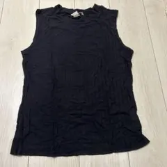 H&M ブラック タンクトップ L ノースリーブ