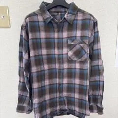 チェック柄ネルシャツ