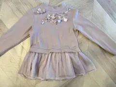 anyfam リボン　チュール　トップス　120 ホワイト