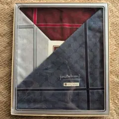 【未使用】ピエールバルマン ハンカチ 3枚セット 箱付き モノグラム柄