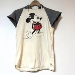 ♣️新品未使用♣️デニムダンガリー／MickeyコラボフーディTシャツ／160センチ