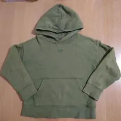 GAP KIDS ギャップ カーキ オリーブ パーカー 120 裏起毛