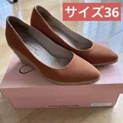 gaimo ガイモ　キャンバスウエッジパンプス　サイズ36のサムネイル