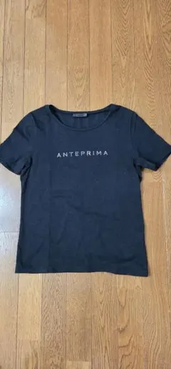 ANTEPRIMA アンテプリマ クリスタルロゴ Tシャツ ブラック 40のサムネイル