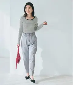 GLOBAL WORK ウエストゴム デニムパンツ Sのサムネイル