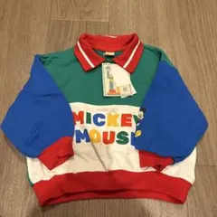 しまむら　はるぴのママ　ミッキーマウス トレーナー カラフル　100