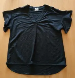 coen Vネック 半袖 Tシャツ ブラックのサムネイル