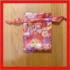 【新品未使用】 Francfranc 花柄 巾着 小物入れ 可愛い ピンクのサムネイル