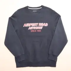 SPORTTEK スウェット リバースウィーブ スタイル 企業ロゴ ブラック