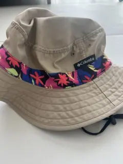 Columbia バケットハット L/XL ベージュ フローラル