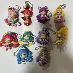 プリキュア　ガチャガチャ　フィギュアストラップ　10個　まとめ売りのサムネイル