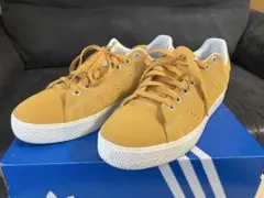 adidas 27.5cm スタンスミス CS スエード マスタード 箱・白紐付